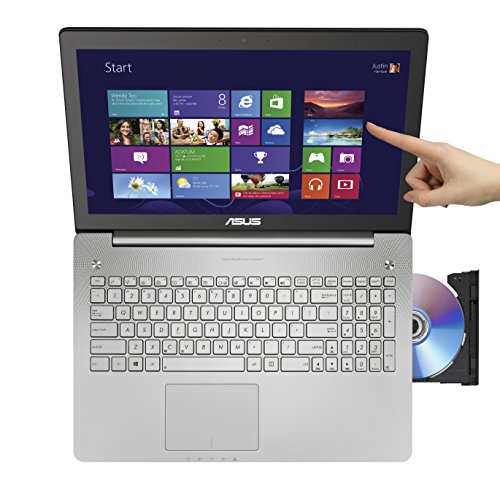 ASUS N550J 15.6-Inch Laptop (Intel Core i7-4700HQ 2.4GHz Processor, 1TB Hard Drive, 8GB RAM, Windows 8.1 64-bit) Silver Grey