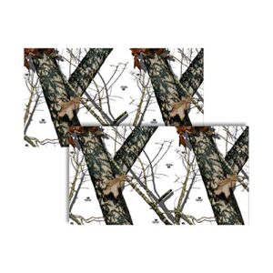 mossy oak graphics winter camouflage matte gear skin - easy to install vinyl wrap with matte finish - ideal for guns, bows, cameras, and other hunting accessories