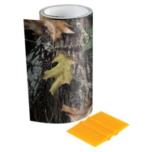 mossy oak - 14003-7-bu graphics 6" x 7' break-up camouflage tape roll - camo vinyl with a matte finish - ideal for covering guns, bows, cameras, and other hunting accessories. squeegee included.