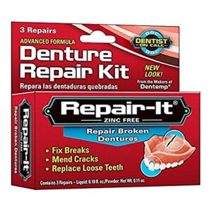 D.O.C. Repair-It Advanced Formula Denture Repair Kit 3 ea (Pack of 5)