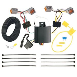 tekonsha t-one® t-connector harness, 4-way flat, compatible with select ford transit connect, black