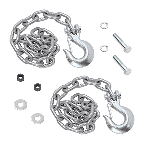 Fulton 49150 Safety Chain Kit , Silver , Black