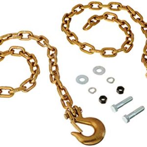 Fulton 49150 Safety Chain Kit , Silver , Black