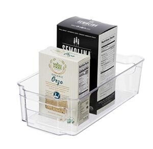 oggi clear stackable storage bin for fridge, freezer and pantry
