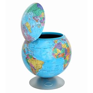 itouchless sensor 360-degree globe storage container