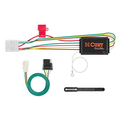 CURT 56217 Vehicle-Side Custom 4-Pin Trailer Wiring Harness, Fits Select Toyota Highlander, Lexus RX350