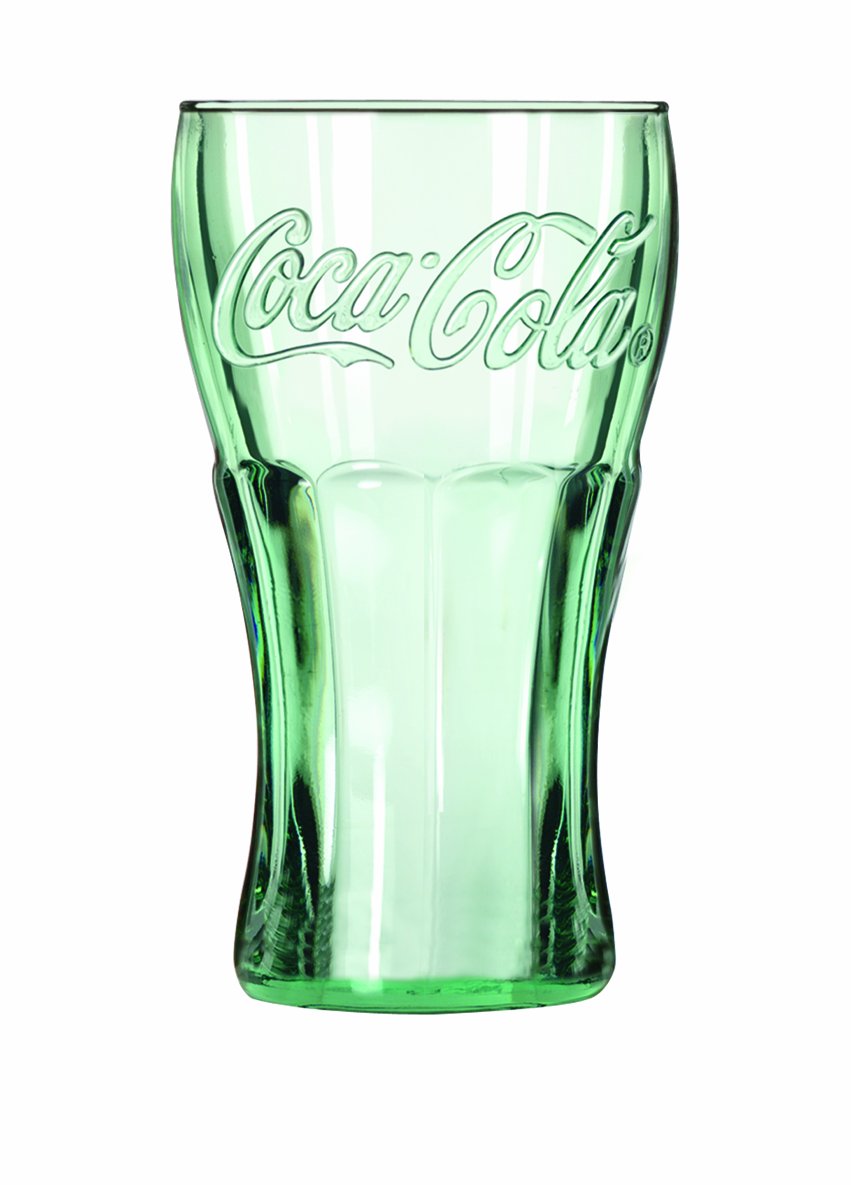 Libbey Coca-Cola 16-3/4-Ounce Glass Tumblers, Georgia Green, Set of 6