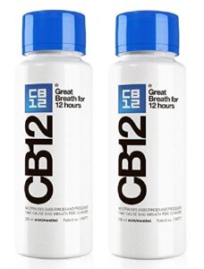 cb12 mint menthol safe breath mouthwash (250ml) - pack of 2