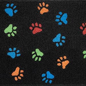 Jellybean Puppy Love Paw Prints Family Pet Dog Accent Washable Rug 20 inches by 30 inches
