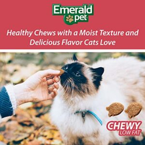 Emerald Pet Feline Health Chews UT Support — Natural Grain Free Urinary Tract Health Cat Chews — Cat Urinary Supplements with Cranberry, Chicory Root, and Dandelion Leaf Extract — Made in USA, 2.5 oz