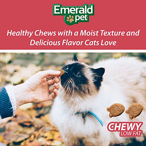 Emerald Pet Feline Health Chews UT Support — Natural Grain Free Urinary Tract Health Cat Chews — Cat Urinary Supplements with Cranberry, Chicory Root, and Dandelion Leaf Extract — Made in USA, 2.5 oz