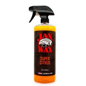jax wax super citrus commercial grade car and boat cleaner & degreaser – natural citrus oil car cleaning spray - 32 oz