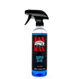 jax wax super blue solvent - commercial grade solvent based tire dressing for rubber, plastic, and vinyl, tire shine for wet looking wheels – 16 oz