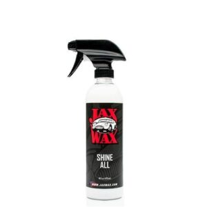 jax wax shine all, professional high gloss, water based dressing and protectant for engines, tires, vinyl and plastics - 16 ounce