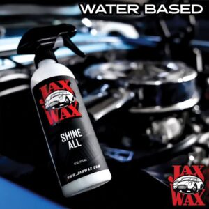 Jax Wax Shine All, Professional High Gloss, Water Based Dressing and Protectant for Engines, Tires, Vinyl and Plastics - 16 Ounce