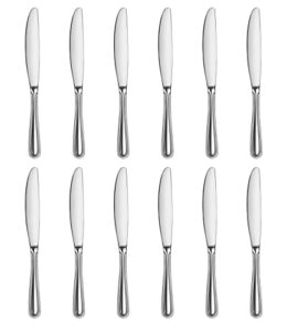 new star foodservice 58789 windsor pattern, 18/0 stainless steel, dinner knife, 8.2-inch, set of 12