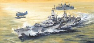 trumpeter uss indianapolis ca35 heavy cruiser 1944 (1/350 scale)