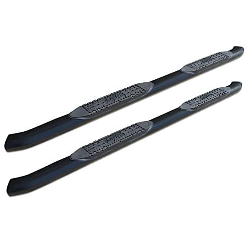 Raptor Series Nerf Bars Side Steps 4in Oval Black Curved for 05-23 Tacoma Extended Cab/Access Cab