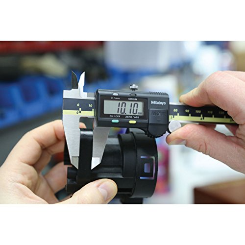 Mitutoyo 500-196-30 Advanced Onsite Sensor (AOS) Absolute Scale Digital Caliper, 0 to 6"/0 to 150mm Measuring Range, 0.0005"/0.01mm Resolution, LCD