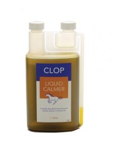 william hunter equestrian clop liquid calmer 1 litre - for nervouse & excitable horses or thoses that suffer from stress. contains valerian