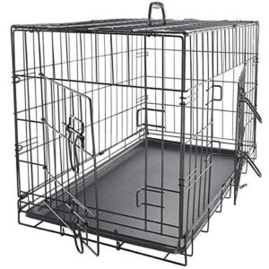 dog crates for extra large dogs - xl dog crate 42" pet cage double-door best for big pets - wire metal kennel cages with divider panel & tray - in-door foldable & portable for animal out-door travel