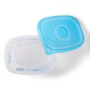 Gladware Matchware Food Storage Containers, 4 Count Rectangular Containers & Lids | BPA Free Easy Match Food Storage | Lids Fit 2-4 Cup Size Containers | Microwave-Safe, Freezer-Safe, Dishwasher-Safe