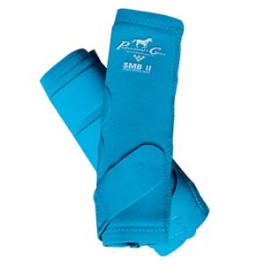 professional's choice equine smbii leg boots | sold in pairs | pacific blue | medium