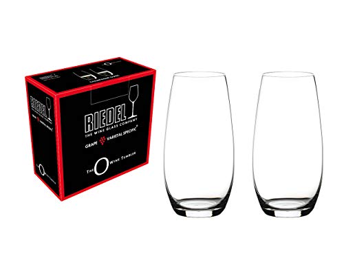 Riedel O Wine Crystal Glass Tumbler,Champagne, Set of 2