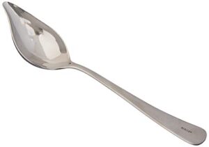 mercer culinary 18-8 stainless steel saucier spoon with tapered spout, 8-1/2 inch