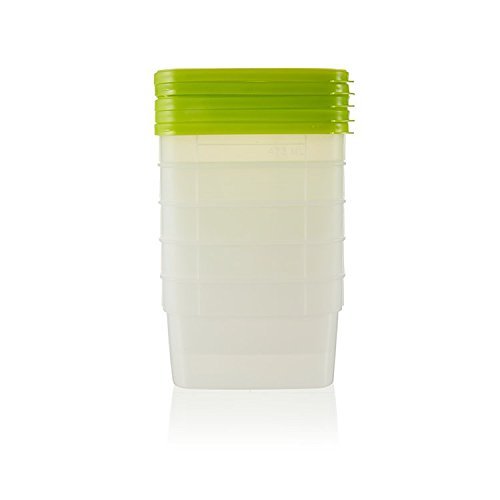 Arrow Plastic 00042 5 Pack 1 Pint Stor-Keeper Freezer Storage Containers