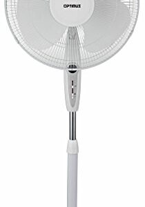 Optimus F-1672WH Indoor Plug-in Fan, Household, White