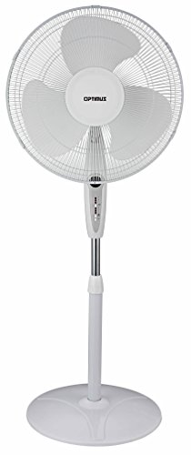 Optimus F-1672WH Indoor Plug-in Fan, Household, White