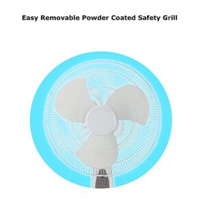 Optimus F-1672WH Indoor Plug-in Fan, Household, White