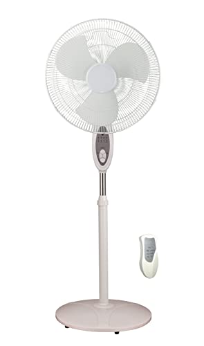 Optimus F-1672WH Indoor Plug-in Fan, Household, White