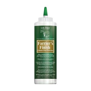 life data farrier's finish - hoof disinfectant and conditioner, 16 oz (473ml)