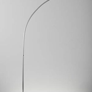 Adesso 4235-22 Sonic LED Arc Lamp, 91 in., 124W, Brushed Steel Finish, 1 Floor Lamp , White