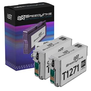 speedy inks remanufactured ink cartridge replacement for epson 127 extra high yield (pigment black, 2-pack)