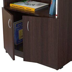 Inval Cabinet Bookcase, Espresso-Wengue