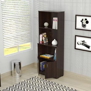 Inval Cabinet Bookcase, Espresso-Wengue