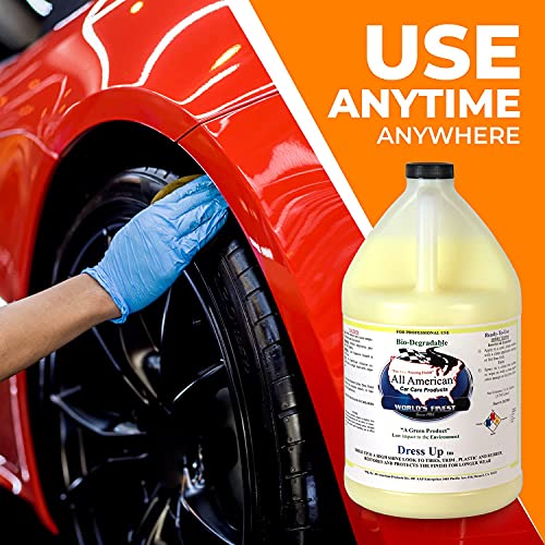 All American Car Care Products Tire Dress Up - High Gloss Shine Tire Dressing (1 Gallon)