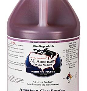 All American Car Care Products American Clay Spray Premium Automotive Clay Bar Lube Leaves a Smooth as Glass Feel (1 Gallon)