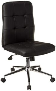 boss office products mellennial modern home office chair without arms in black
