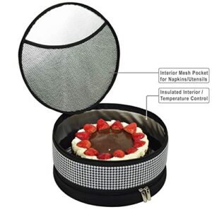 Picnic at Ascot Original Pie and Cake Carrier 12" Diameter- Designed & Quality Approved in the USA