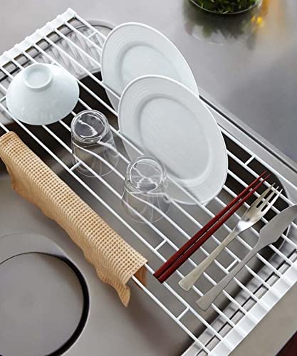 Yamazaki Tower Over The Sink Folding Drying Rack, White