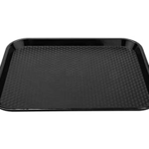 G.E.T. FT-16-BK BPA-Free Cafeteria / Fast Food Tray, 16.25" x 12", Black (Set of 12)