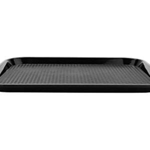 G.E.T. FT-16-BK BPA-Free Cafeteria / Fast Food Tray, 16.25" x 12", Black (Set of 12)