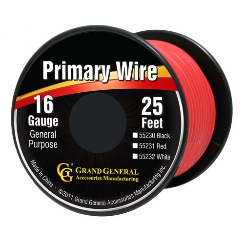 Grand General 55231 Red 16-Gauge Primary Wire