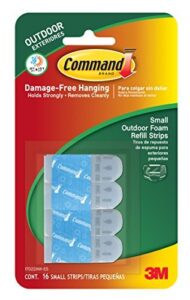 command outdoor replacement strips, re-hang outdoor hooks, small, 6-packages (96 strips total) (17022aw-es)