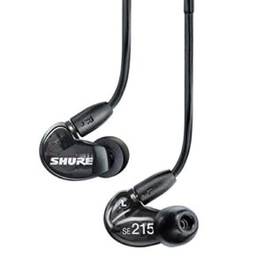 shure se215-k sound isolating earphones with single dynamic microdriver