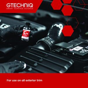 Gtechniq - C4 Permanent Trim Restorer - Restores Faded Trim to New Condition; Exceptionally Thin Optically Clear Film, Protective Durable Coating for Up to 2 Years (15 milliliters)